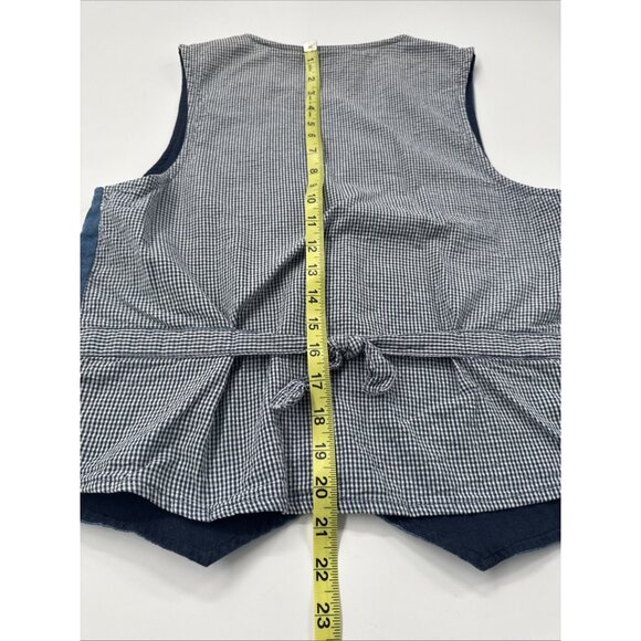 Vintage Casey Max Vest Womens Small Embroidered Floral Birds Garden Cottagecore - Picture 9 of 10